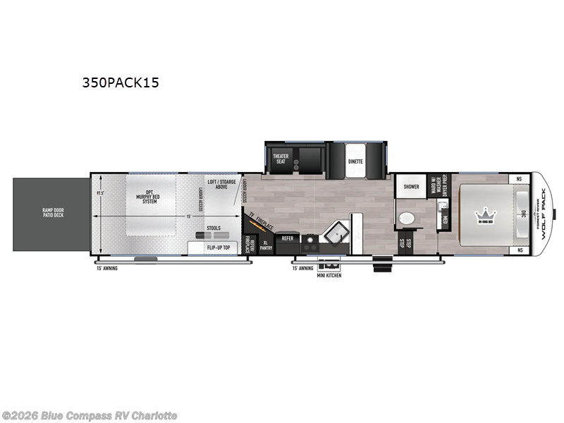 Used 2026 Forest River Cherokee Wolf Pack 350PACK15 available in Concord, North Carolina