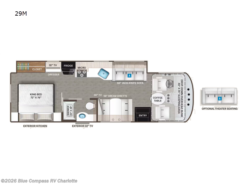 Used 2022  Thor Motor Coach Windsport 29M by Thor Motor Coach from Blue Compass RV Charlotte in Concord, NC