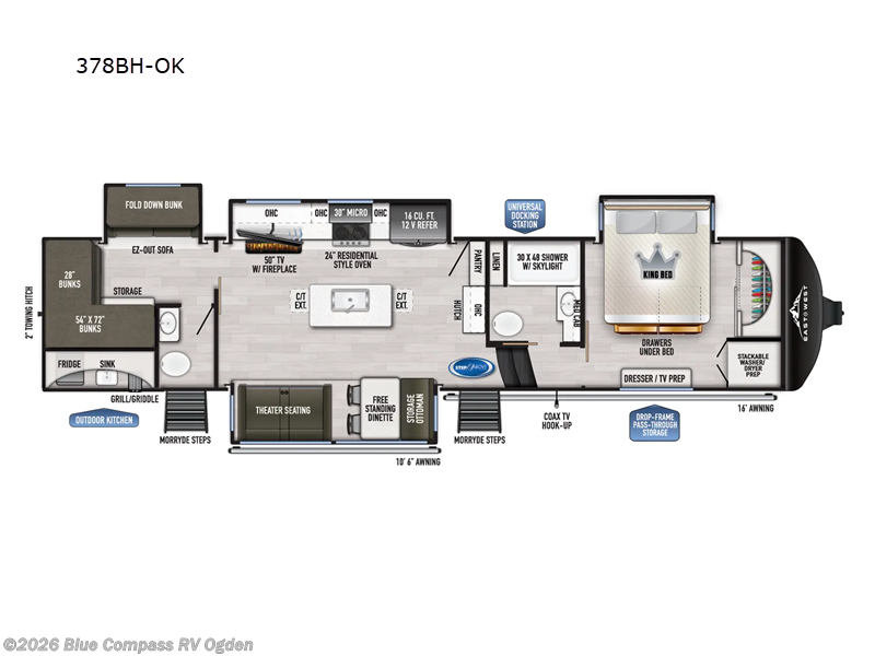 Used 2024 East to West Ahara 378BH-OK available in Marriott-Slaterville, Utah