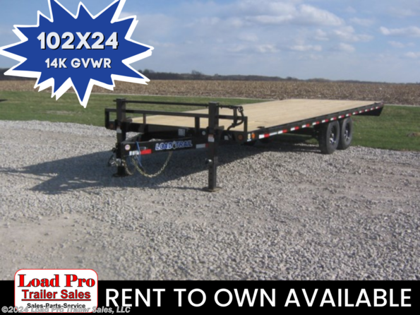 2024 Load Trail DK 102X24 Deckover Equipment Trailer 14K GVWR available in Clarinda, IA