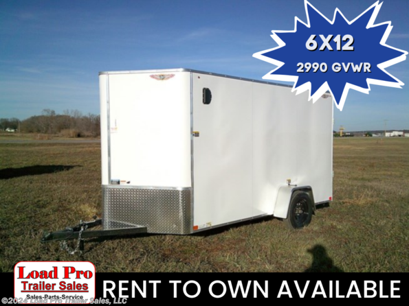 2024 H&H 6X12 Extra Tall Enclosed Cargo Trailer available in Clarinda, IA