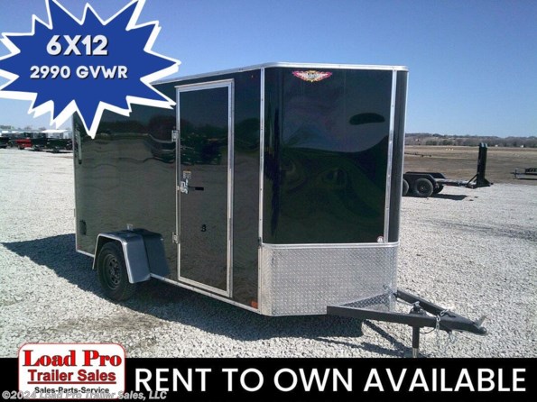2024 H&H 6X12 Extra Tall Enclosed Cargo Trailer available in Clarinda, IA