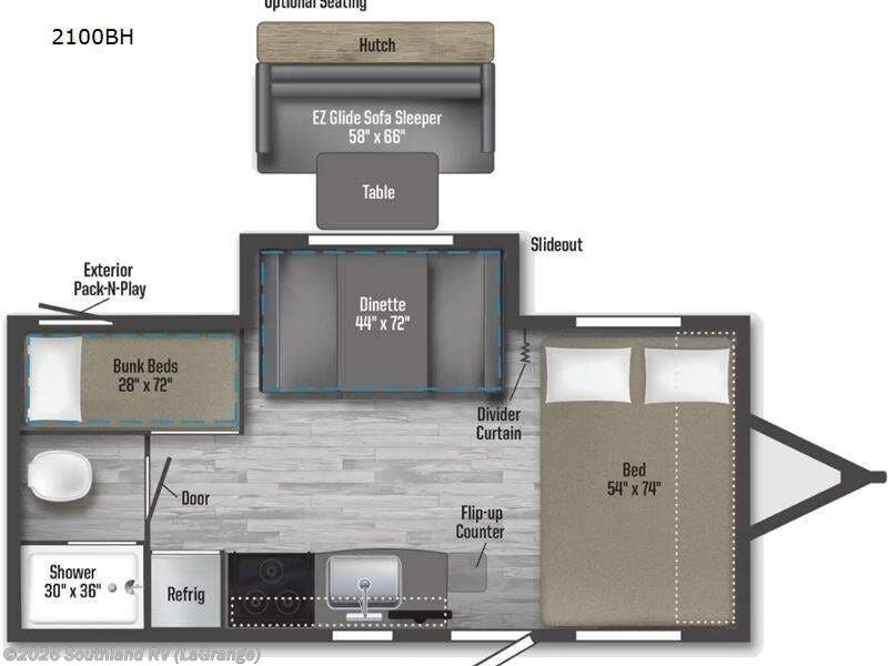 Used 2022 Winnebago Micro Minnie 2100BH available in Lagrange, Georgia