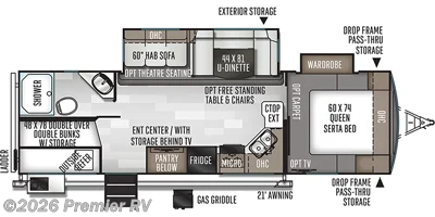 Used 2020 Forest River Rockwood 2706S available in Blue Grass, Iowa
