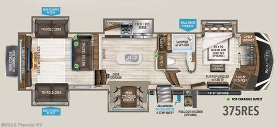Used 2020 Grand Design Solitude 375RES available in Blue Grass, Iowa