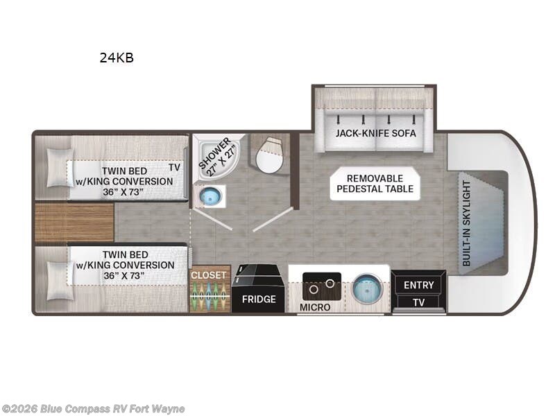 New 2026 Thor Motor Coach Gemini AWD 24KB available in Columbia City, Indiana