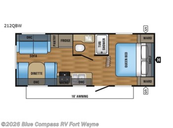 Used 2017 Jayco Jay Flight SLX 212QBW available in Columbia City, Indiana