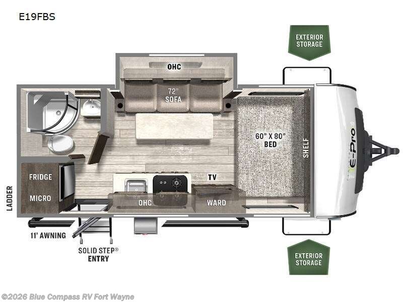 Used 2022 Forest River Flagstaff E-Pro E19FBS available in Columbia City, Indiana