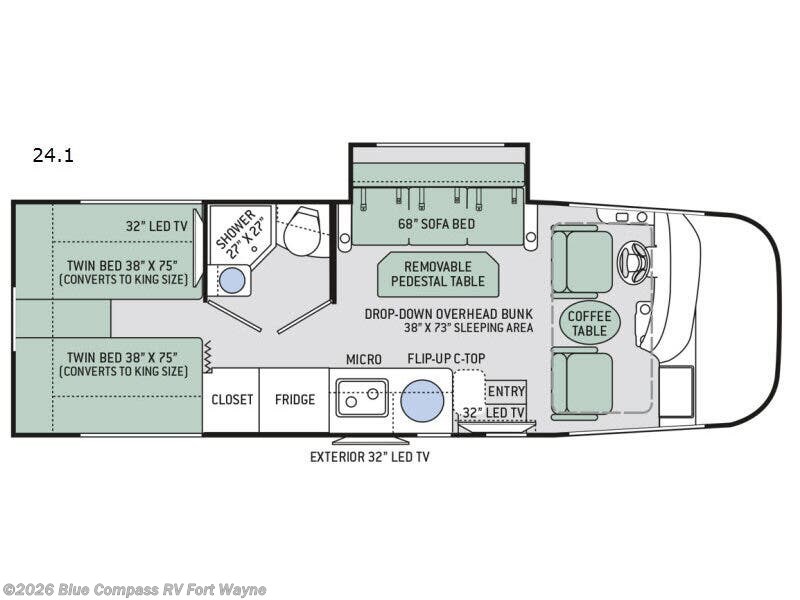 Used 2018 Thor Motor Coach Axis 24.1 available in Columbia City, Indiana
