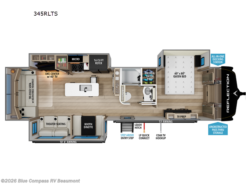New 2026 Grand Design Reflection 345RLTS available in Vidor, Texas