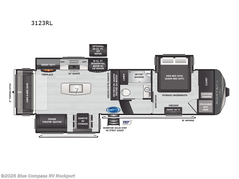 New 2025 Keystone Montana 3123RL available in Rockport, Texas