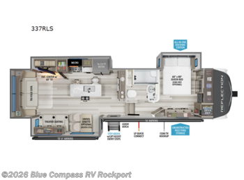 New 2026 Grand Design Reflection 337RLS available in Rockport, Texas