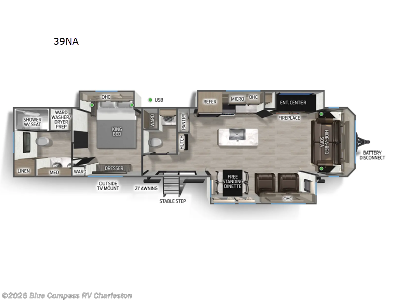New 2026 Forest River Cherokee Timberwolf 39NA available in Ladson, South Carolina