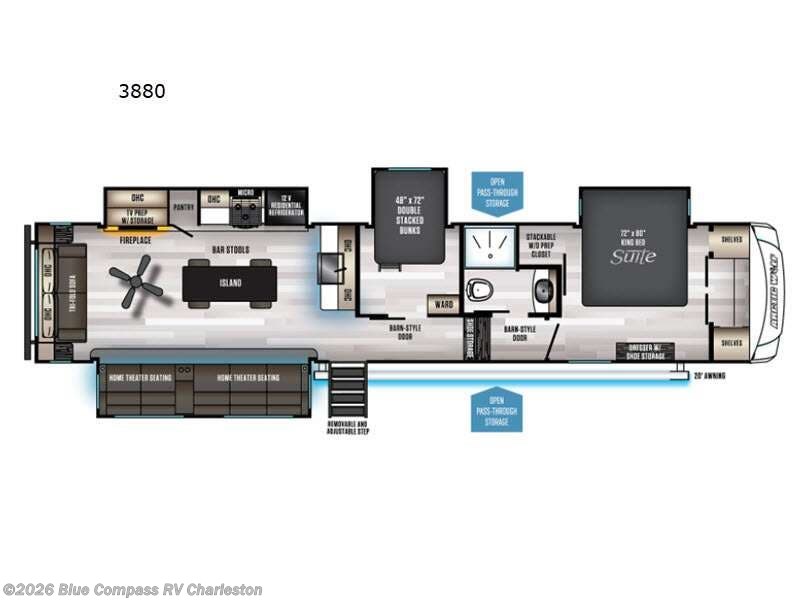 Used 2021 Forest River Cherokee Arctic Wolf Suite 3880 available in Ladson, South Carolina