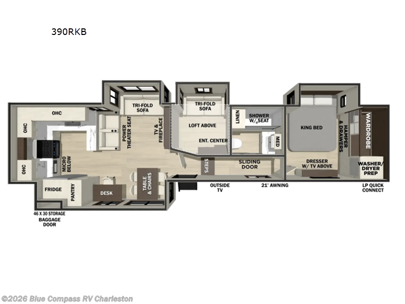 New 2027 Forest River Cedar Creek 390RKB available in Ladson, South Carolina