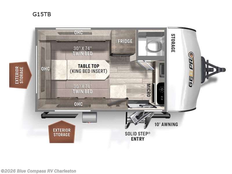Used 2023 Forest River Rockwood Geo Pro G15TB available in Ladson, South Carolina
