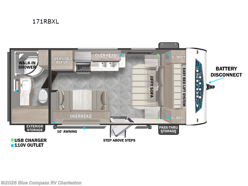Used 2023 Forest River Salem Cruise Lite 171RBXL available in Ladson, South Carolina
