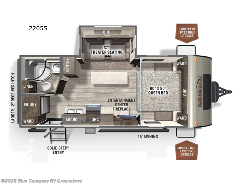 Used 2022 Forest River Rockwood Mini Lite 2205S available in Colfax, North Carolina