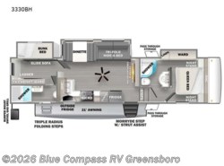 Used 2022 Forest River Sandpiper 3330BH available in Colfax, North Carolina