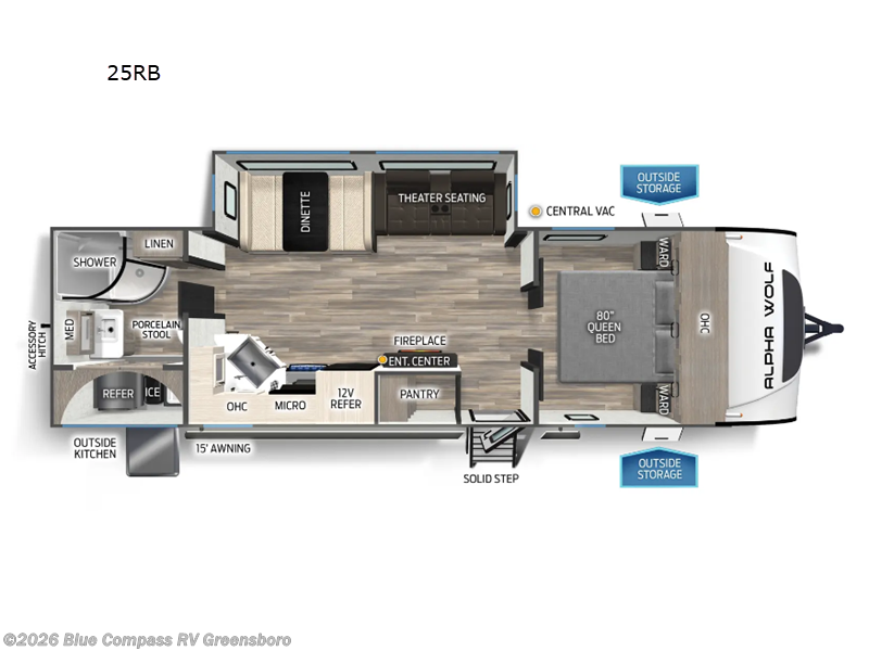 Used 2025 Forest River Cherokee Alpha Wolf 25RB available in Colfax, North Carolina