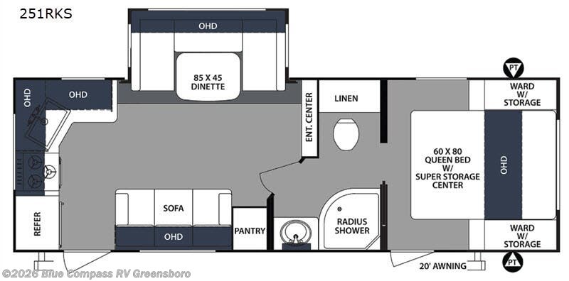 Used 2020 Forest River Surveyor 251RKS available in Colfax, North Carolina
