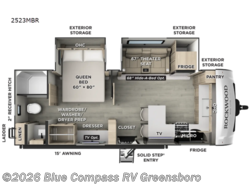 New 2026 Forest River Rockwood Mini Lite 2523MBR available in Colfax, North Carolina