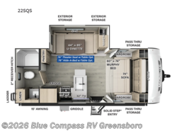 Used 2025 Forest River Flagstaff Micro Lite 22SQS available in Colfax, North Carolina