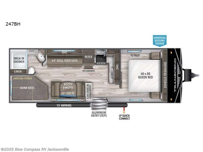 Used 2022 Grand Design Transcend Xplor 247BH available in Jacksonville, Florida