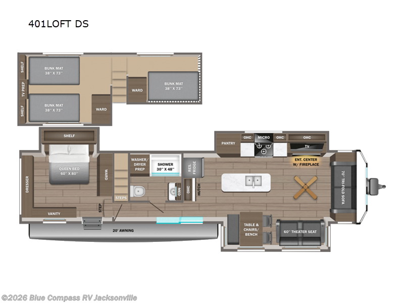 New 2026 Jayco Jay Flight Bungalow 401LOFT DS available in Jacksonville, Florida