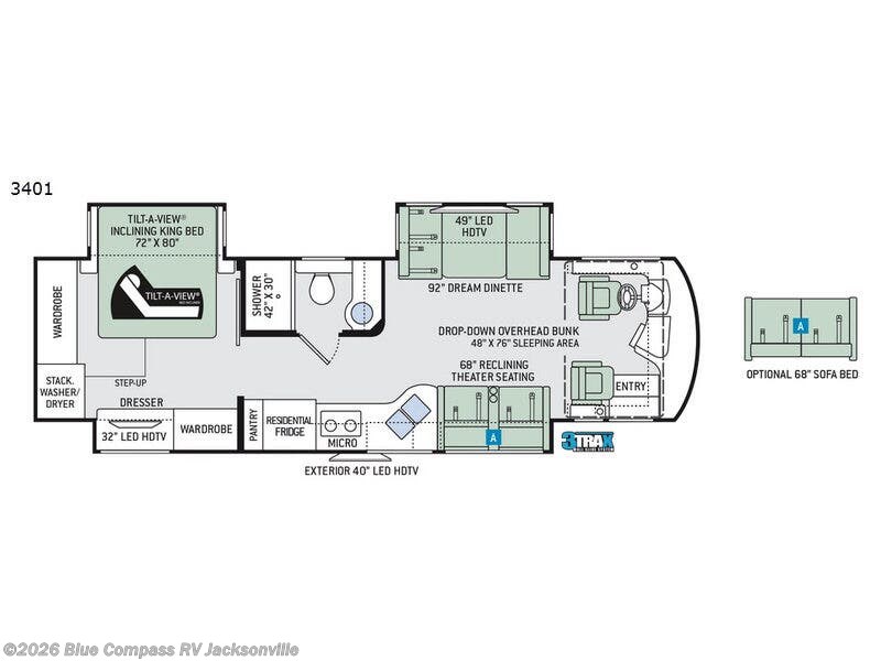 Used 2018 Thor Motor Coach Aria 3401 available in Jacksonville, Florida