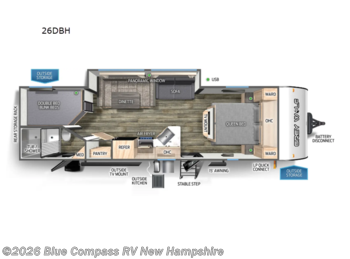 Used 2024 Forest River Cherokee Grey Wolf 26DBH available in Epsom, New Hampshire