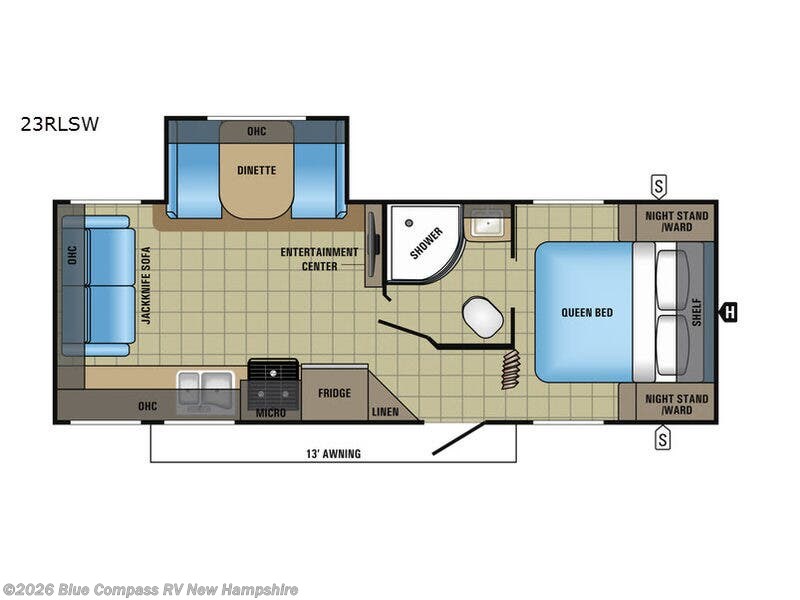 Used 2017  Jayco Jay Feather 23RLSW by Jayco from Blue Compass RV New Hampshire in Epsom, NH