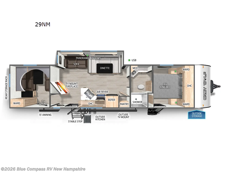 Used 2025 Forest River Cherokee Grey Wolf 29NM available in Epsom, New Hampshire