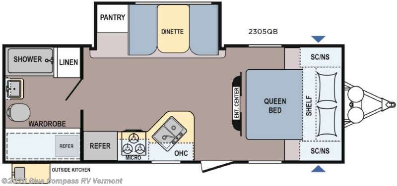 Used 2016 Coleman  Light 2305QB available in East Montpelier, Vermont