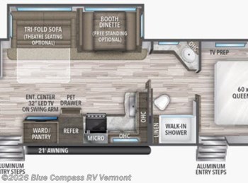 Used 2021 Grand Design Transcend 32BHS available in East Montpelier, Vermont