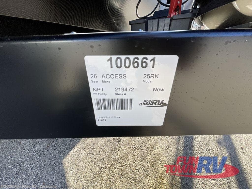 New 2026 Winnebago Access 25RK available in Corsicana, Texas