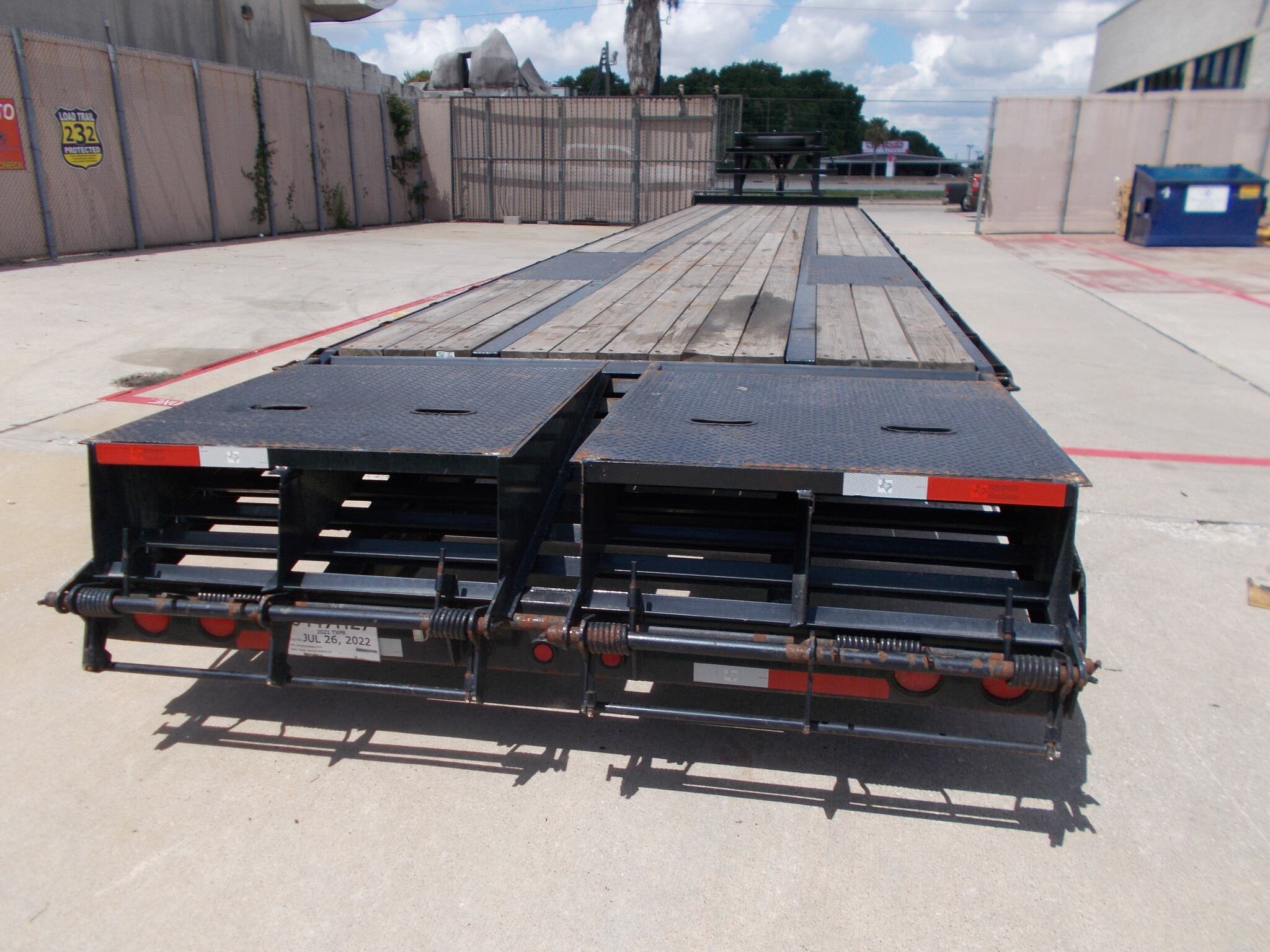 8x45 Deckover/Flat Deck Trailer for sale Used Texas Pride 102x45