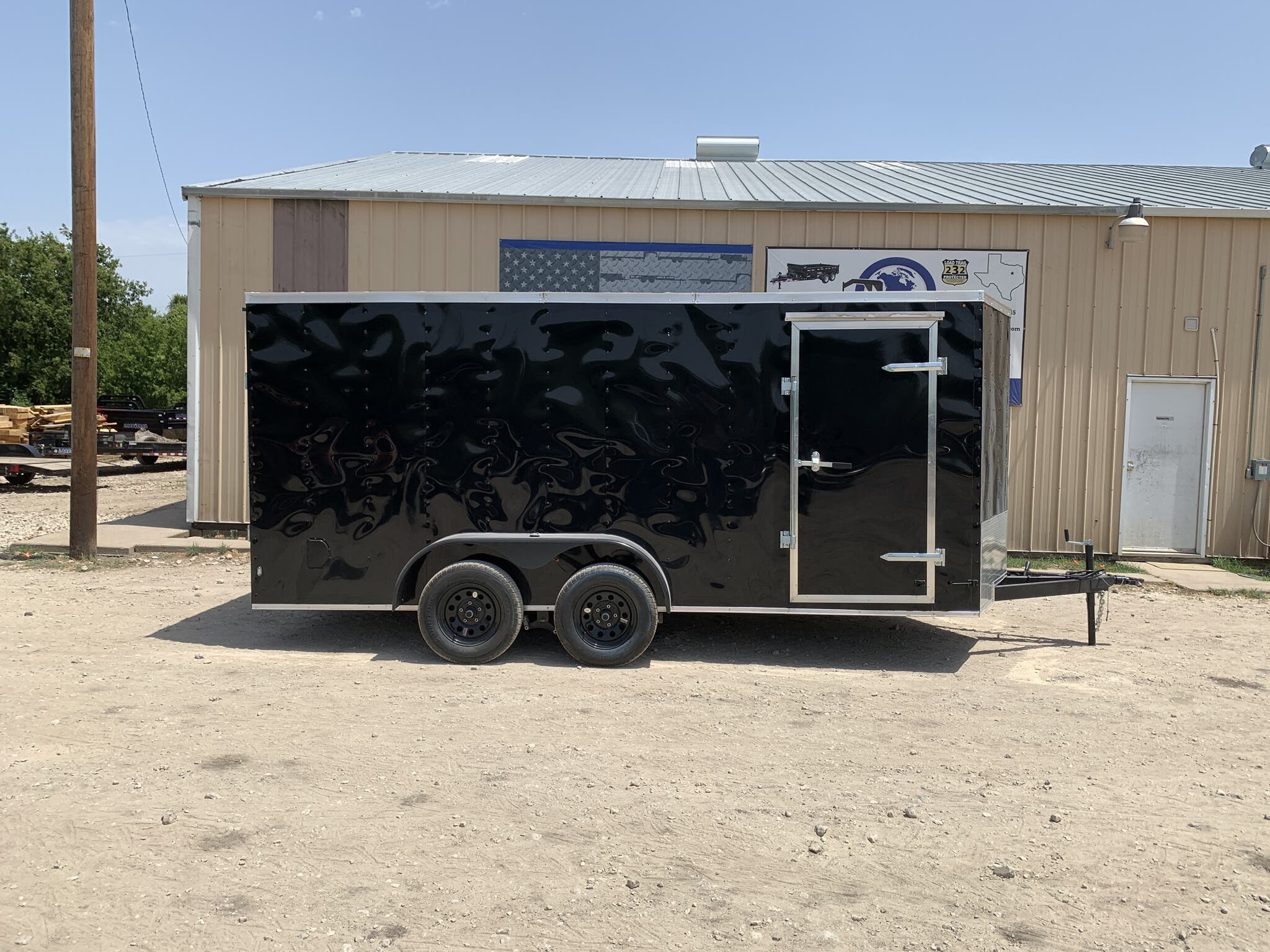 7x16 Cargo Trailer for sale New Sawyer Trailers 7X16 Extra Tall