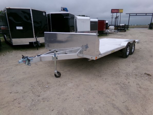 2024 Aluma WB18H-TA-EL-DOF-R-RR 18' Wide Body Aluminum Trailer 9990 GVWR available in Greenville, TX