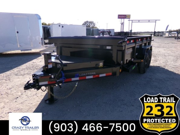 2024 Load Trail DL 83X14x2 Heavy Duty Dump Trailer 14K GVWR 7GA Floor available in Greenville, TX
