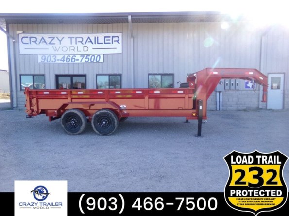 2024 Load Trail DG 83x16x2 Heavy Duty Gooseneck Dump Trailer 14K GVWR available in Greenville, TX