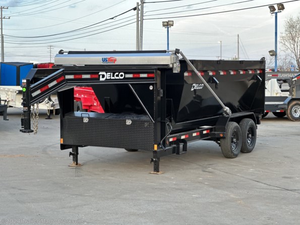 2023 Delco 14’ GOOSENECK ROLL-OFF TRAILER WITH 4’ BIN available in Clarksville, TN
