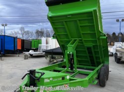 2024 RawMaxx Trailers 7x14 7Ton Dump Trailer tarp, spreader gate, jacks