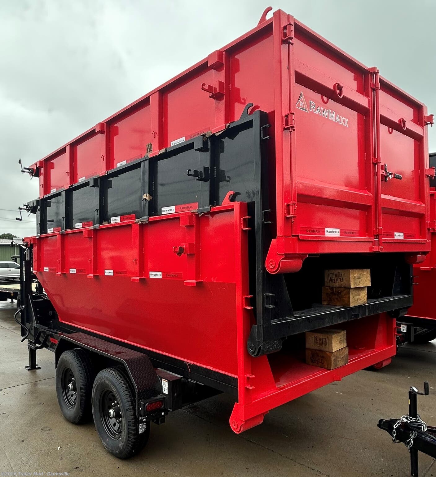 8x14 RollOff Trailer for sale New RawMaxx Trailers 14' Bumper Pull Roll off trailer with