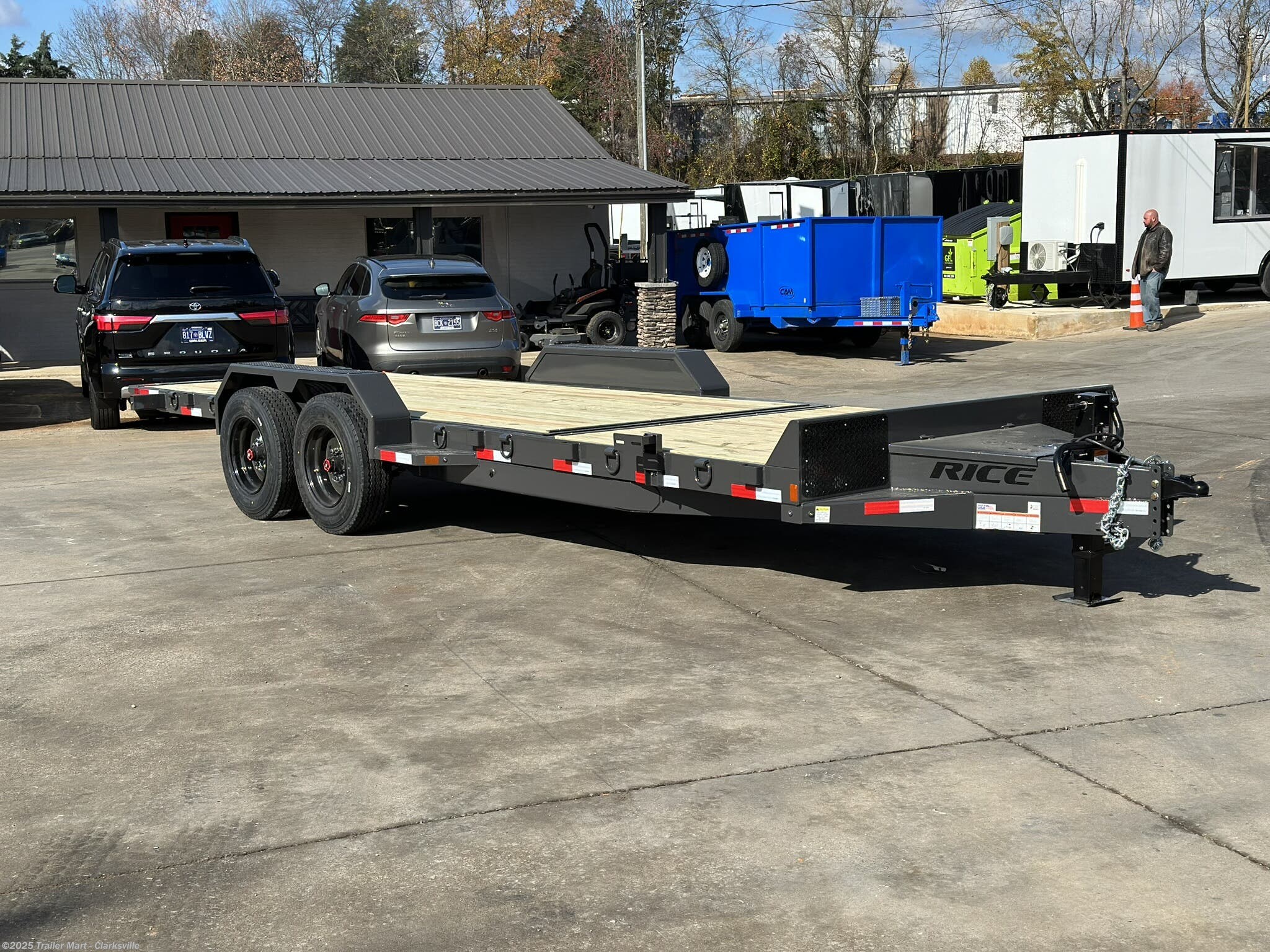 6x22 Tilt Deck Trailer for sale | New Rice Trailers 16+6 8Ton Split ...