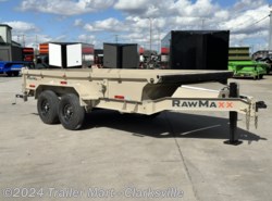 2024 RawMaxx 7x14 7Ton Dump Trailer jacks, tarp, spreader gate