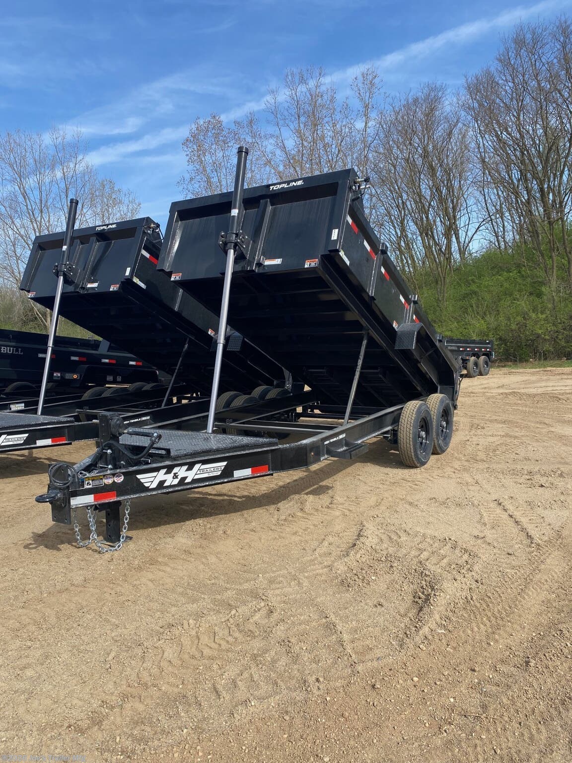 2025 H&H HBTL8314-BP-154 83 X 14 15400 GVWR 2' SIDES