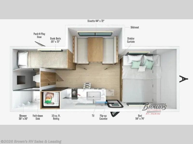 New 2026 Winnebago Micro Minnie 2100BH available in Guttenberg, Iowa