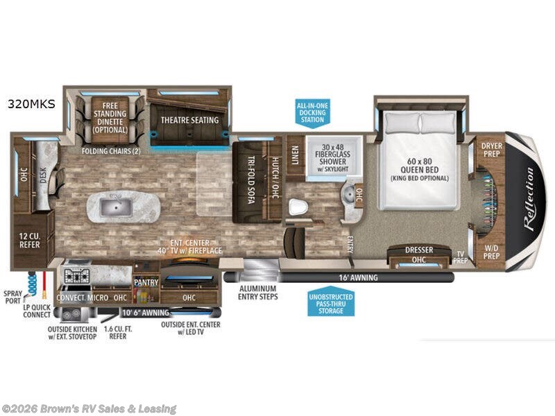Used 2019 Grand Design Reflection 320MKS available in Guttenberg, Iowa
