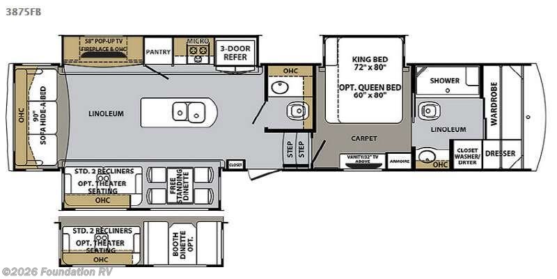 Used 2015  Forest River Cardinal 3875FB by Forest River from Foundation RV in Wichita Falls, TX